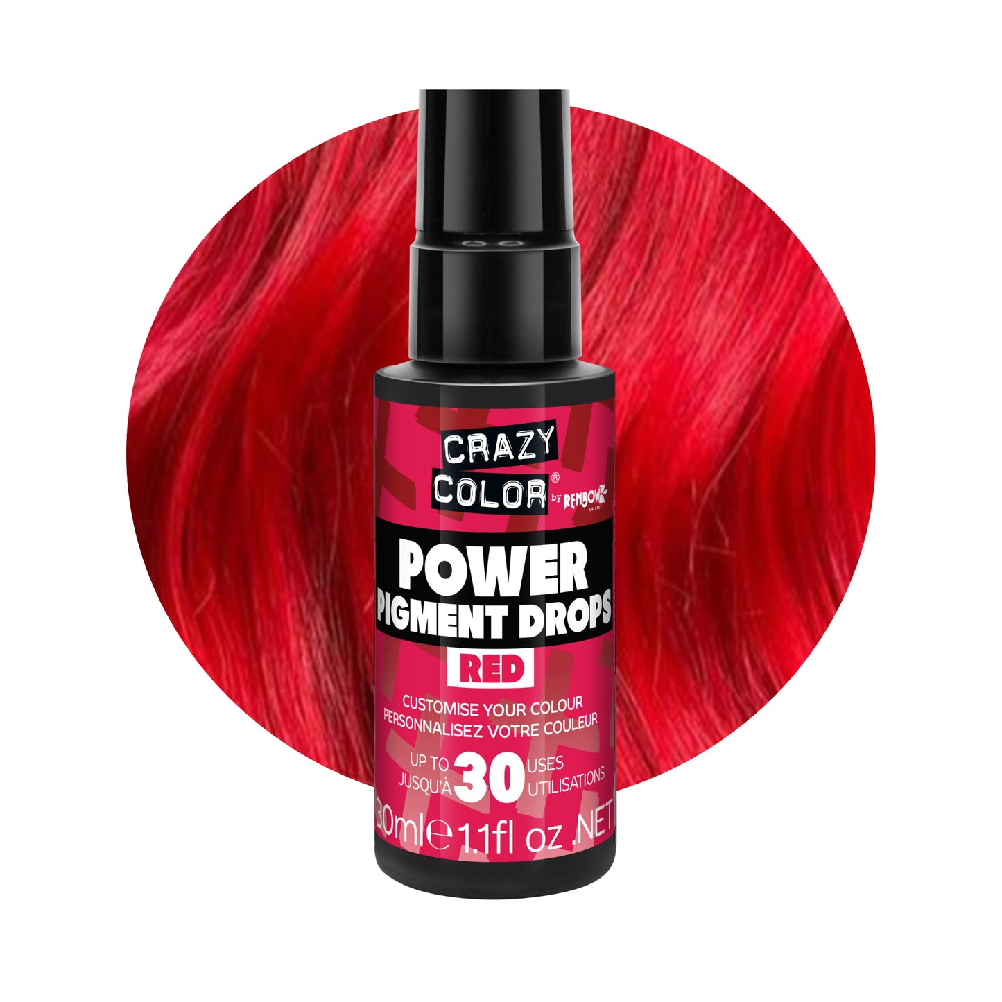 POWER Pigment Drops Red - Crazy Color