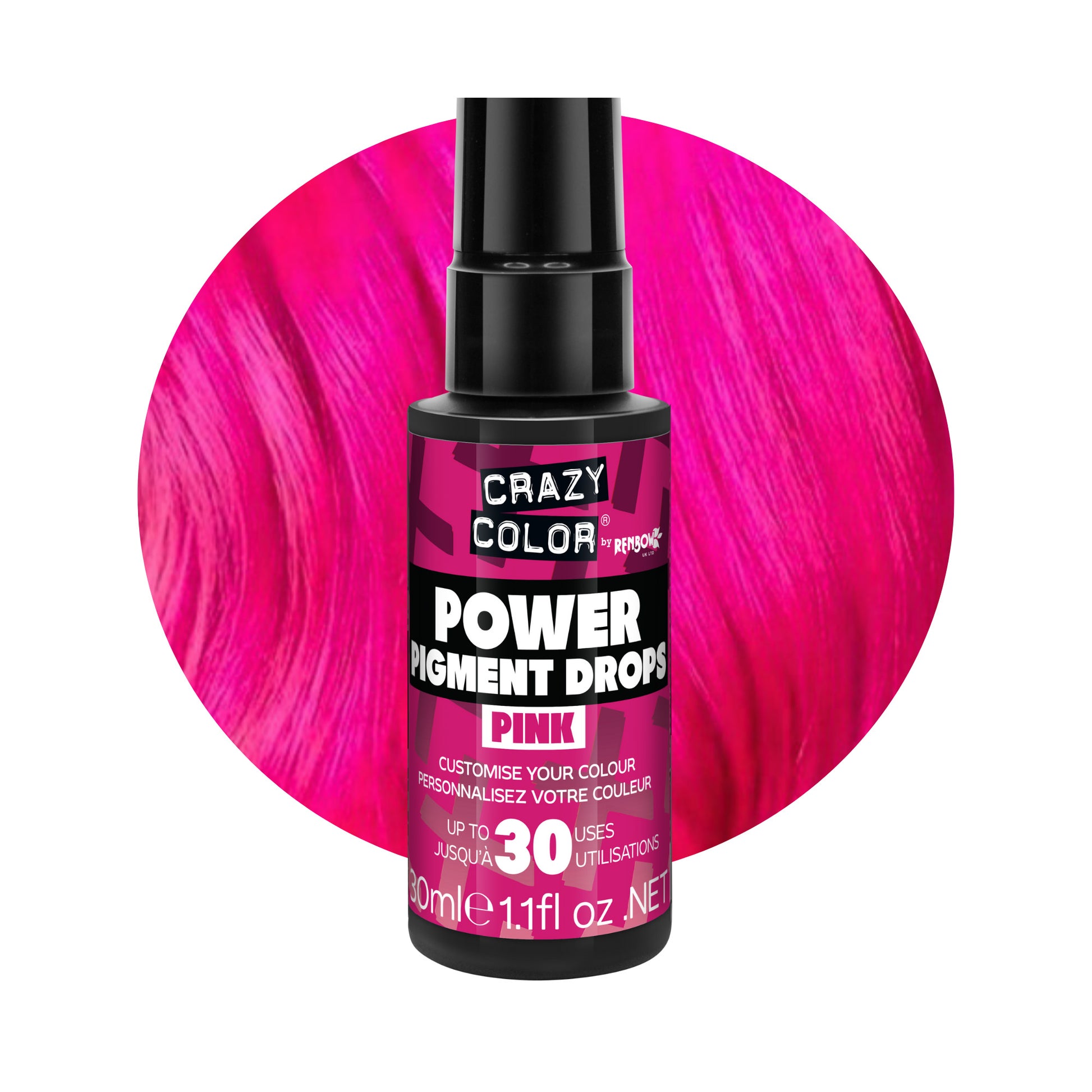 POWER Pigment Drops Pink - Crazy Color