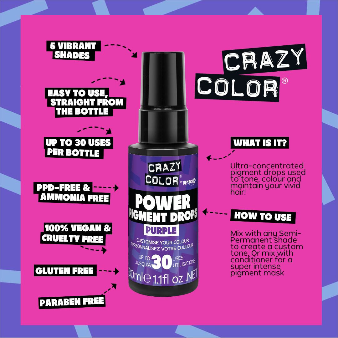 Power Pigment Set Purple - Crazy Color