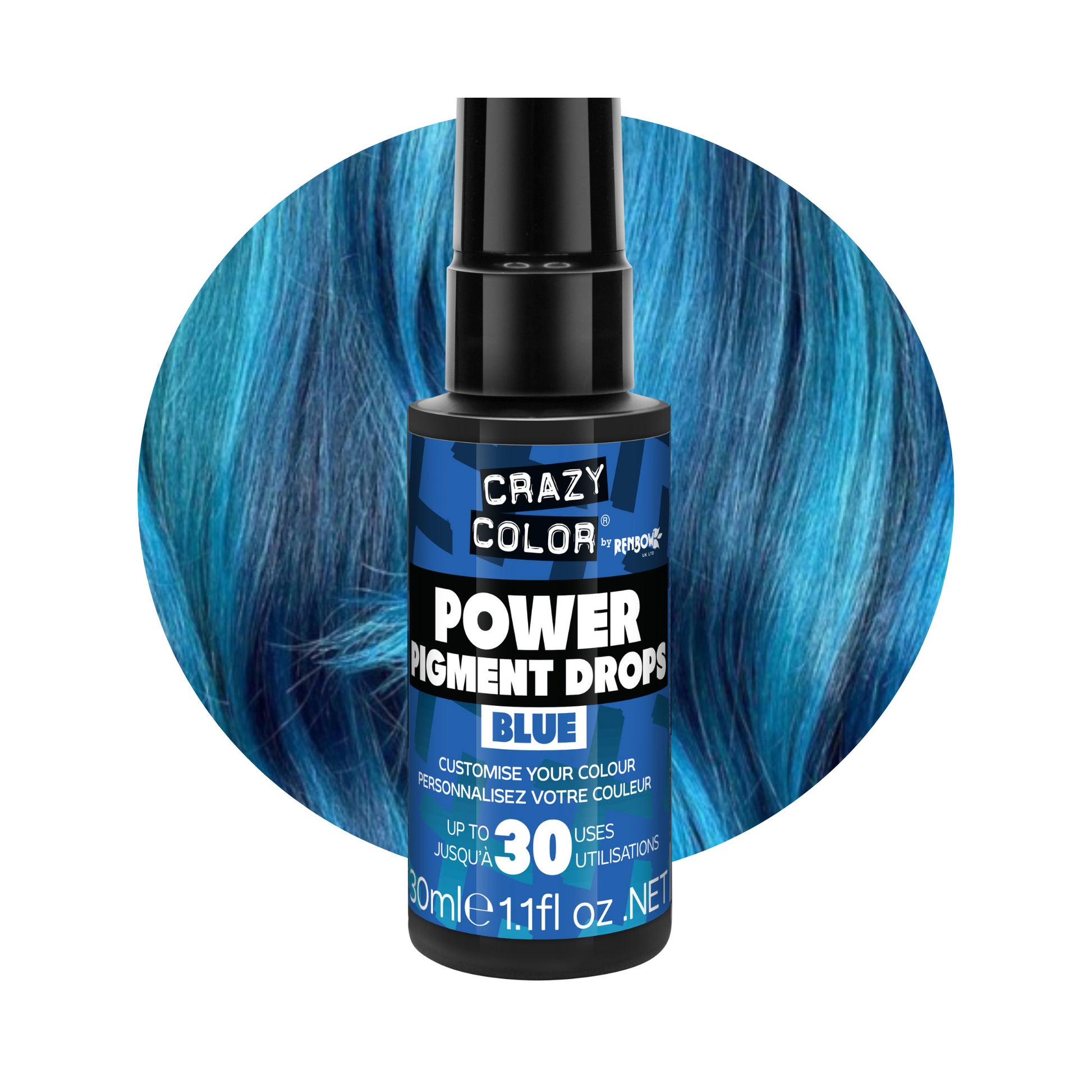 POWER Pigment Drops Blue - Crazy Color
