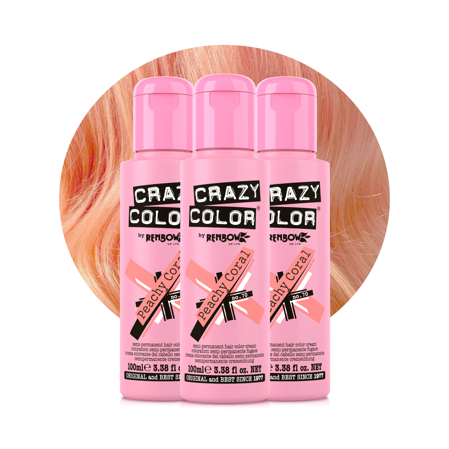 Peachy Coral - Crazy Color