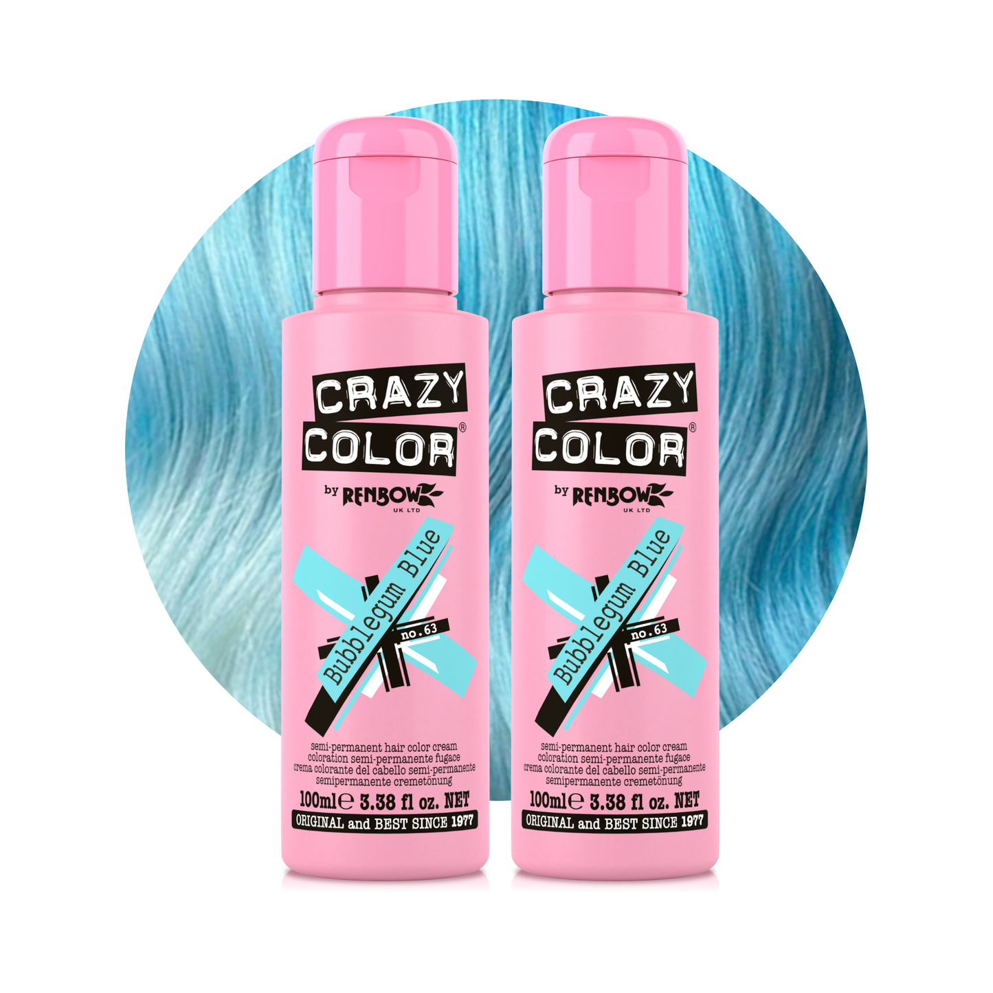 Bubblegum Blue - Crazy Color