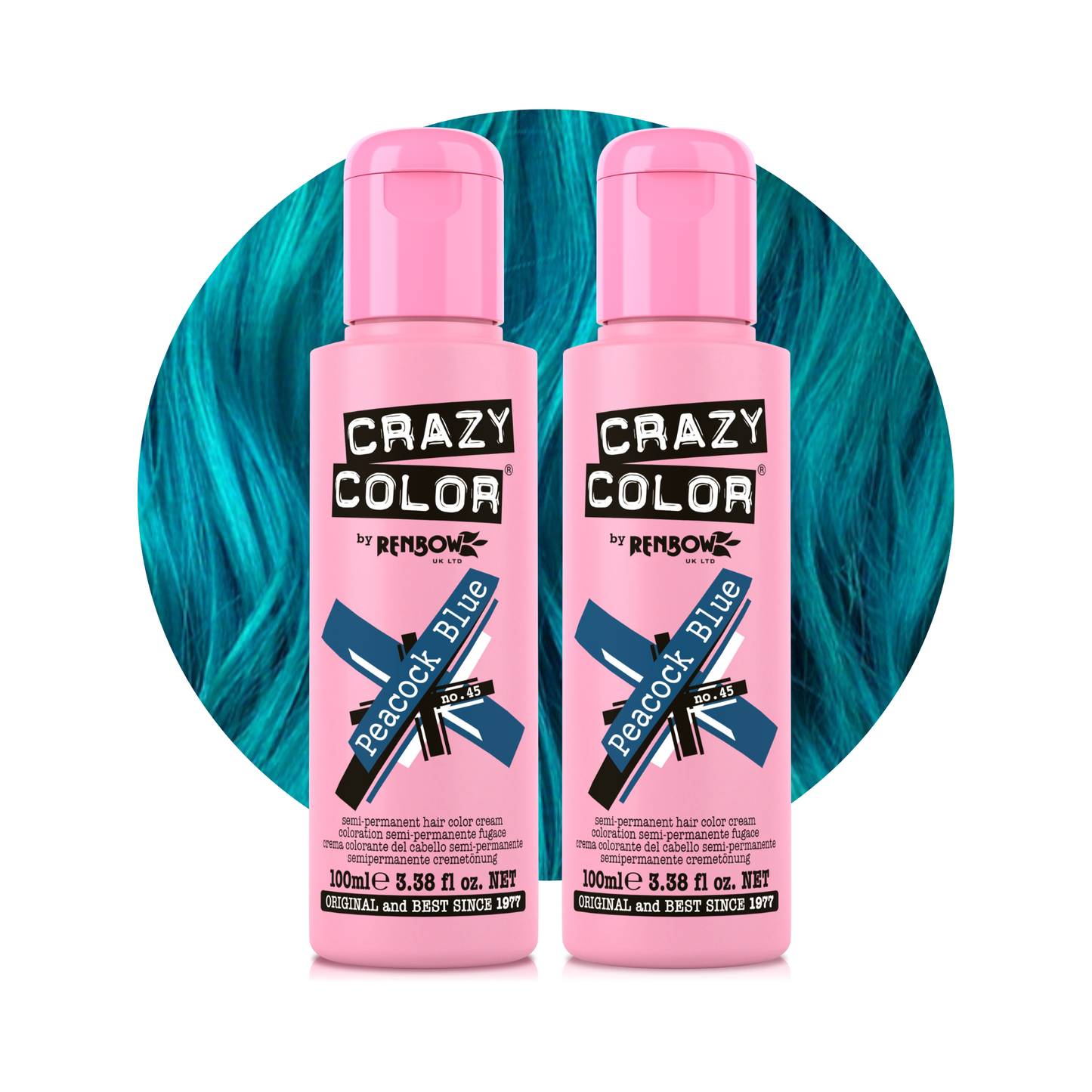 Peacock Blue - Crazy Color