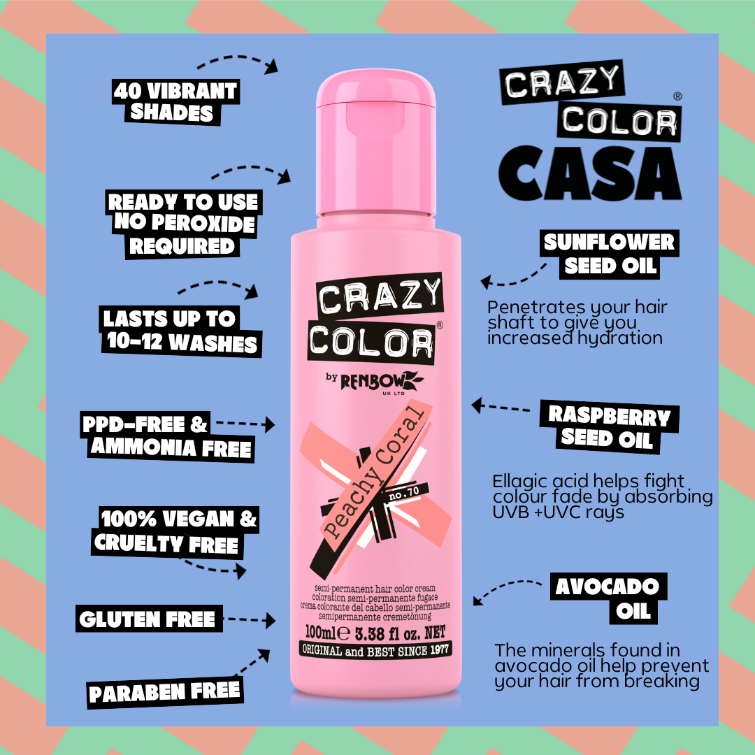 Peachy Coral - Crazy Color