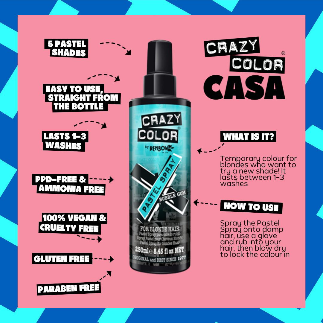 Pastel Spray Bubblegum - Crazy Color