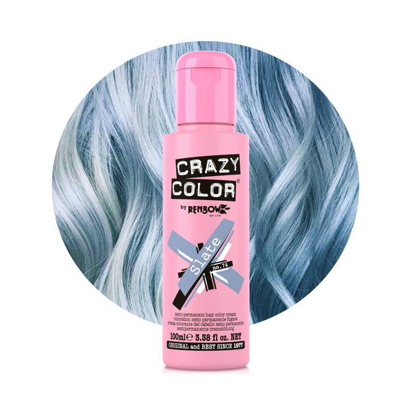 Slate | Semi-Permanent Metallic Blue Hair Dye | Crazy Color