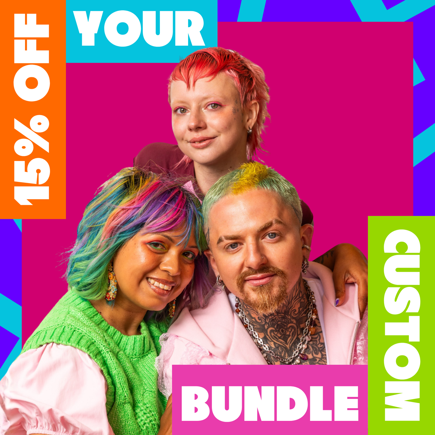 4 Piece Custom Set - Crazy Color