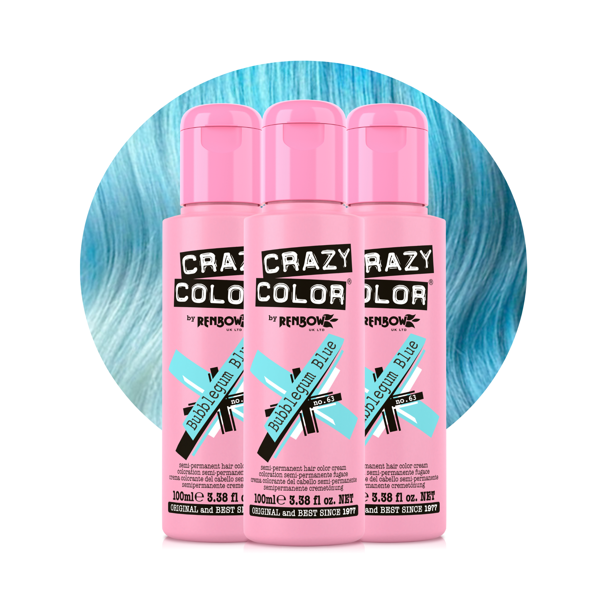 Bubblegum Blue - Crazy Color