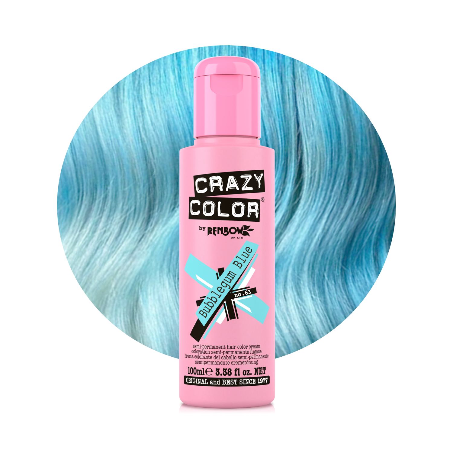 Bubblegum Blue - Crazy Color