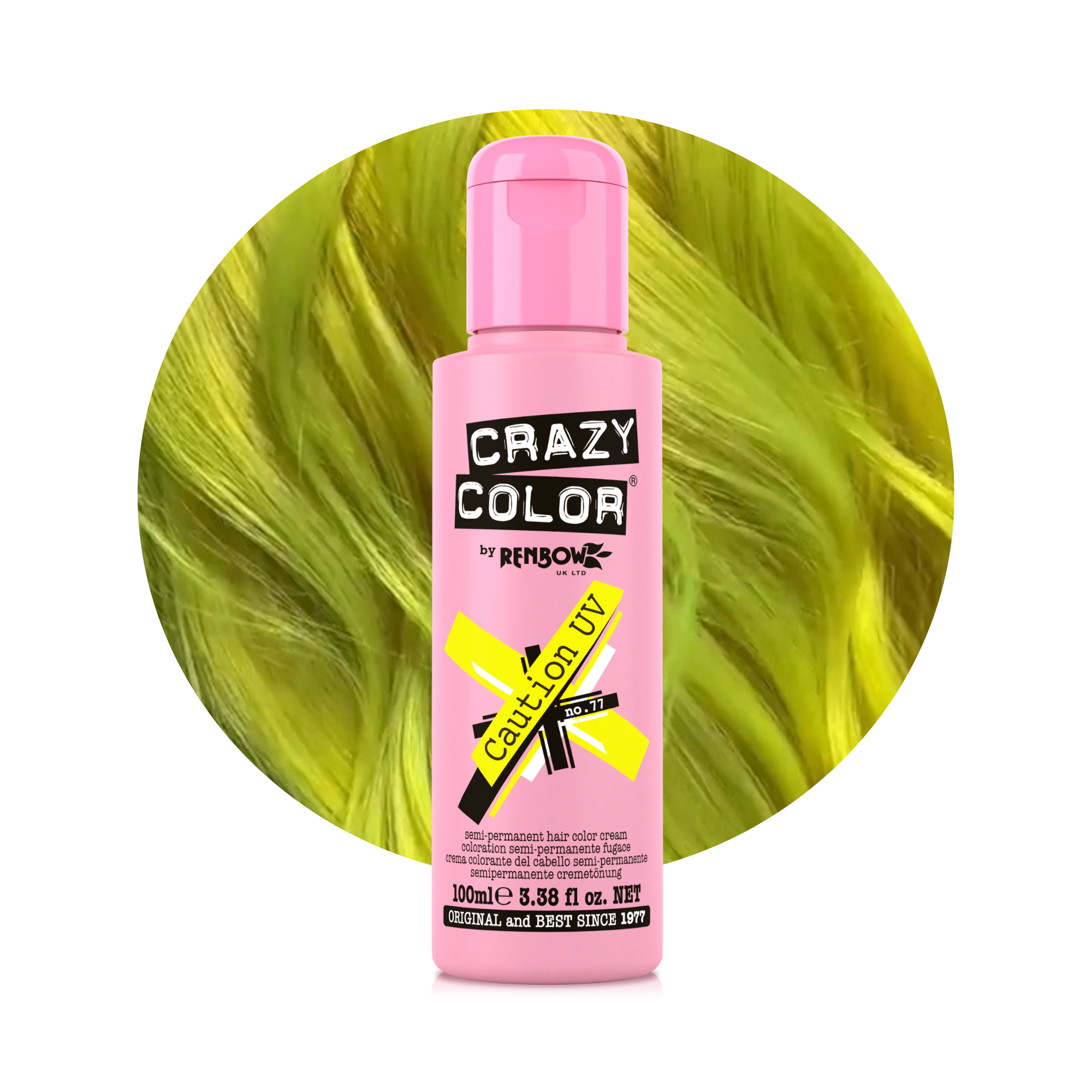 Crazy Colour Hair Dye Yellow Hair Dye | Vivid & Pastel Colour | Crazy Color