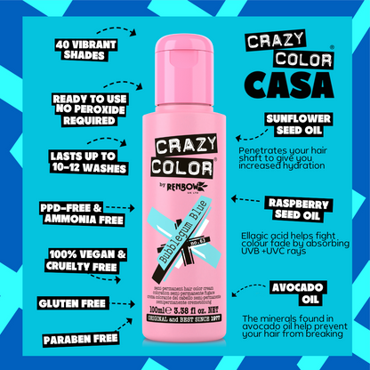 Bubblegum Blue - Crazy Color