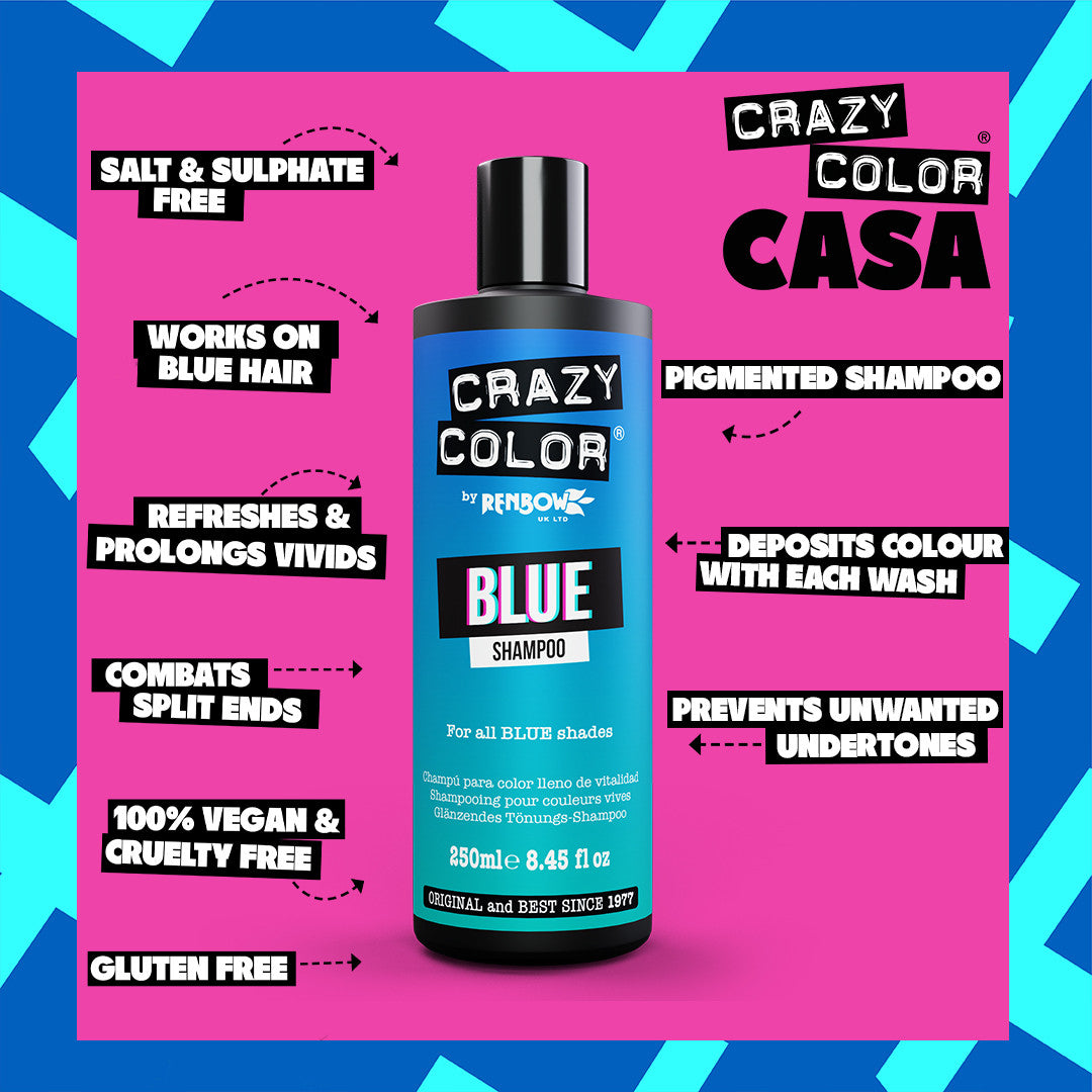 Vibrant Blue Shampoo - Crazy Color