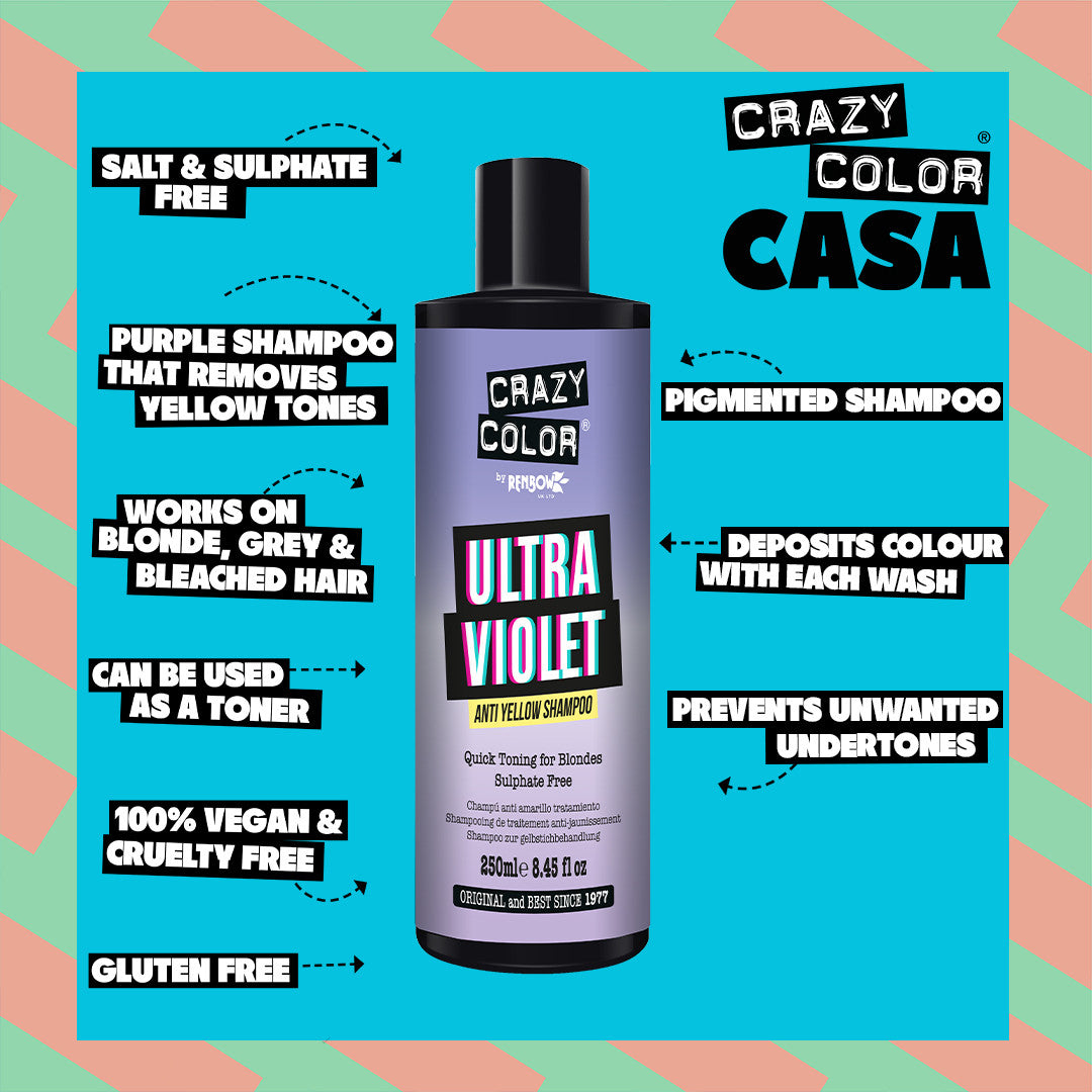 Ultra Violet Anti Yellow Shampoo - Crazy Color