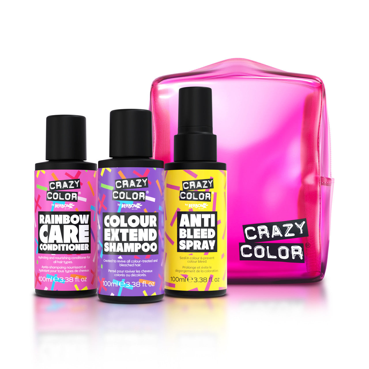 Haircare Travel Kit | Adventure ready 4 Piece Haircare Set | Crazy Color