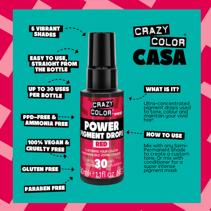 Power Pigment Set Red - Crazy Color