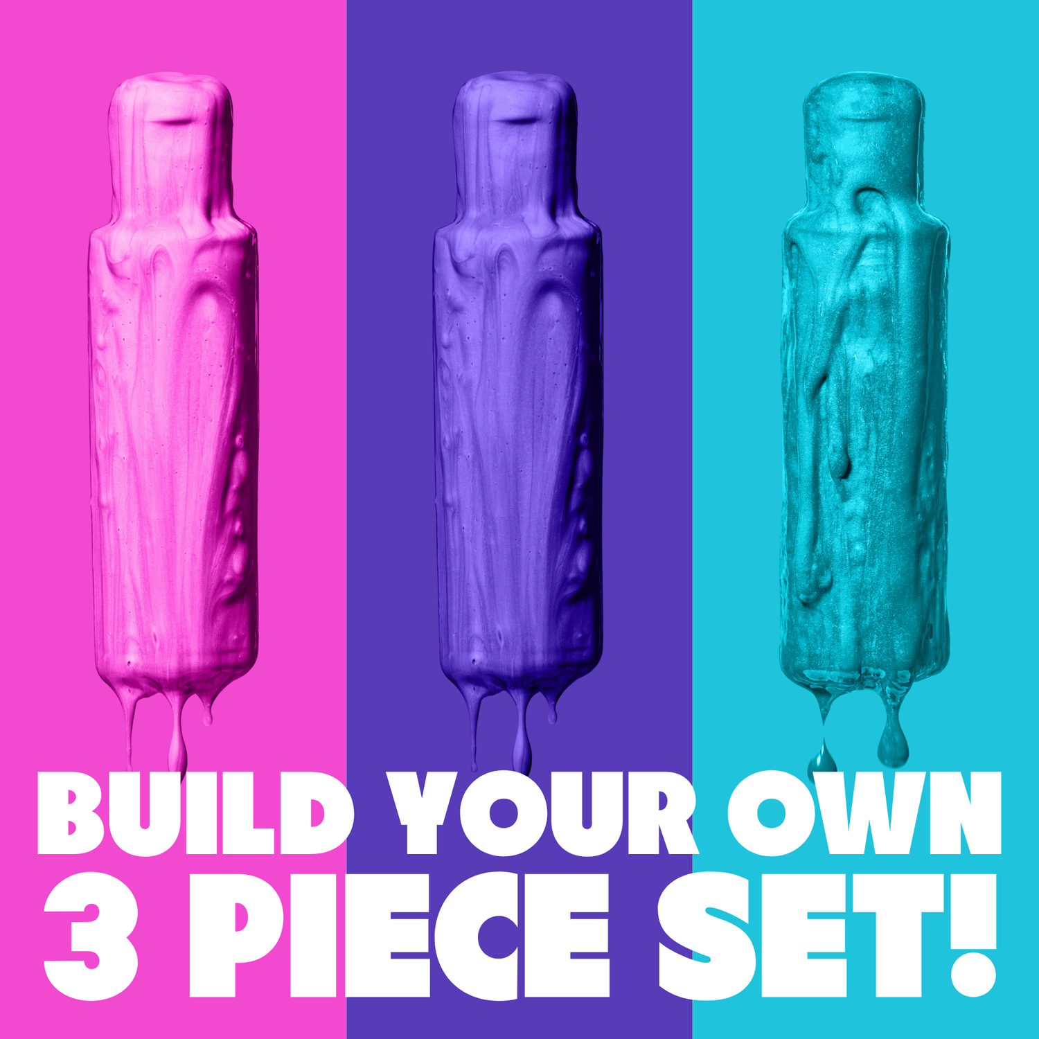 3 Piece Custom Set - Crazy Color